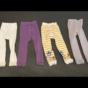 Ruffle Butts 4 pairs of Soft Footless Tights 12 - 24 months